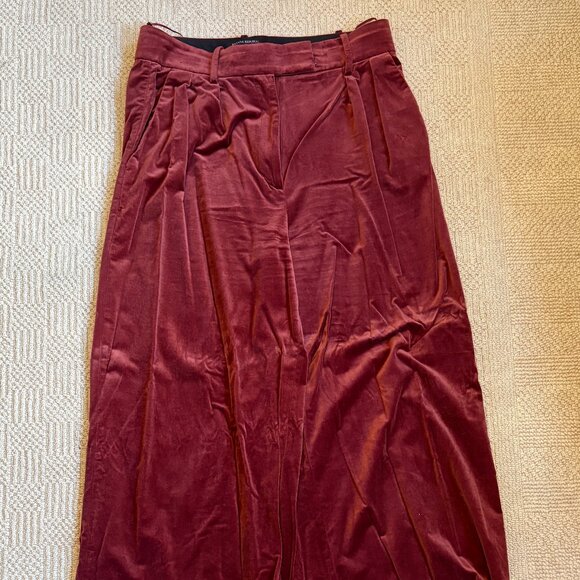 Banana Republic Women's Red Velvet Slacks - Picture 1 of 3